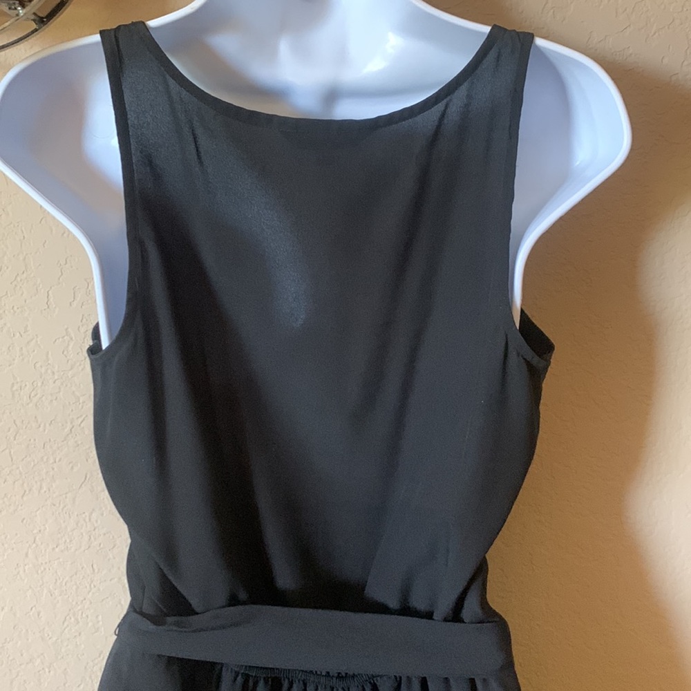 Express Black Ruffle Front Dress - Picture 4 of 5